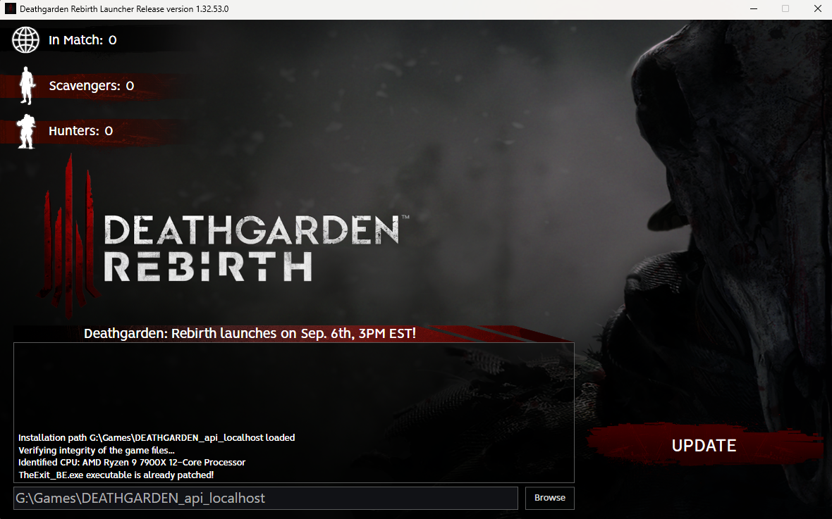 Deathgarden: Rebirth Launcher